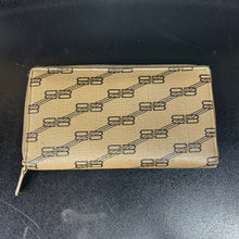 Load image into Gallery viewer, Balenciaga Brown Monogram Zip Around Clutch Bag
