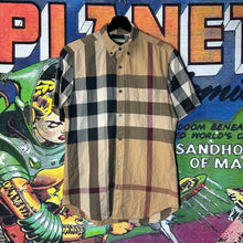 Load image into Gallery viewer, Burberry Plaid Button Up Shirt Size Small
