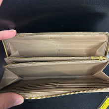 Load image into Gallery viewer, Balenciaga Brown Monogram Zip Around Clutch Bag
