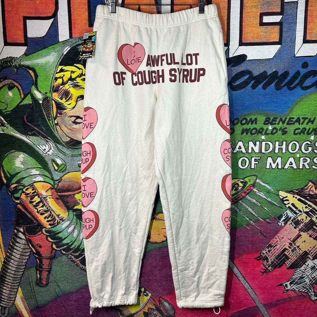 Awful Lot of Cough Syrup Sweatpants Size Medium