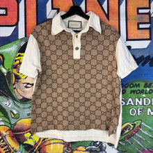 Load image into Gallery viewer, Gucci GG Monogram Polo Size Small
