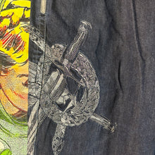 Load image into Gallery viewer, Y2K Rocawear Embroidered Snake and Dagger Jeans Size 36"
