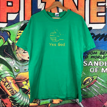Load image into Gallery viewer, Y2K “Yea God, Boo Devil” Jesus Tee Size L
