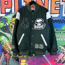 Load image into Gallery viewer, BAPE Switch Shoulder Varsity Jacket Size Medium
