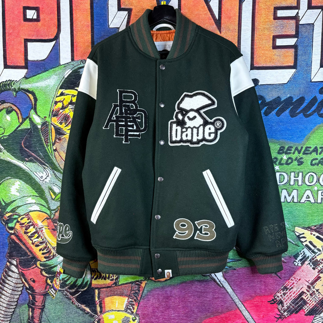 BAPE Switch Shoulder Varsity Jacket Size Medium