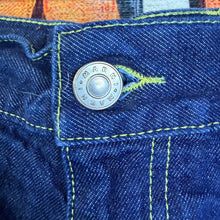 Load image into Gallery viewer, Marni Fuzzy Mohair Knit Patchwork Jean Shorts Size 36” CUTOFFS
