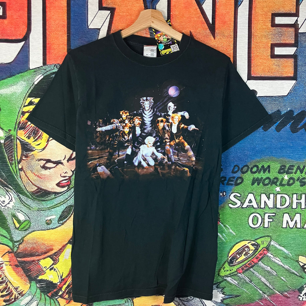 Vintage 90s Cats Tee Size S