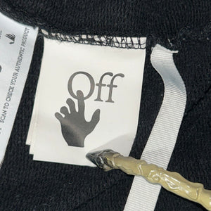 Off-White Marker Slim Hoodie Black Fuchsia Size L