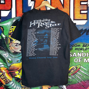 Vintage 90s Kenny Chesney K Clive Hillbilly Rockstar Tour Tee Size M