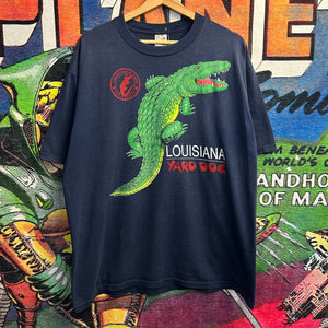 Vintage 90’s Alligator Louisiana Guard Dog Tee Size XL