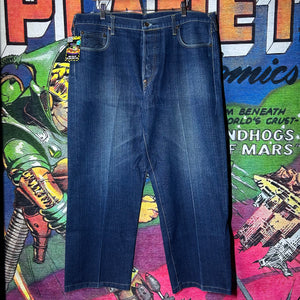 Y2K Red Monkey Jeans Embroidered Denim Size 40”