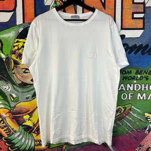 Christian Dior CD Embroidered Tee Size 2XL (fits L)