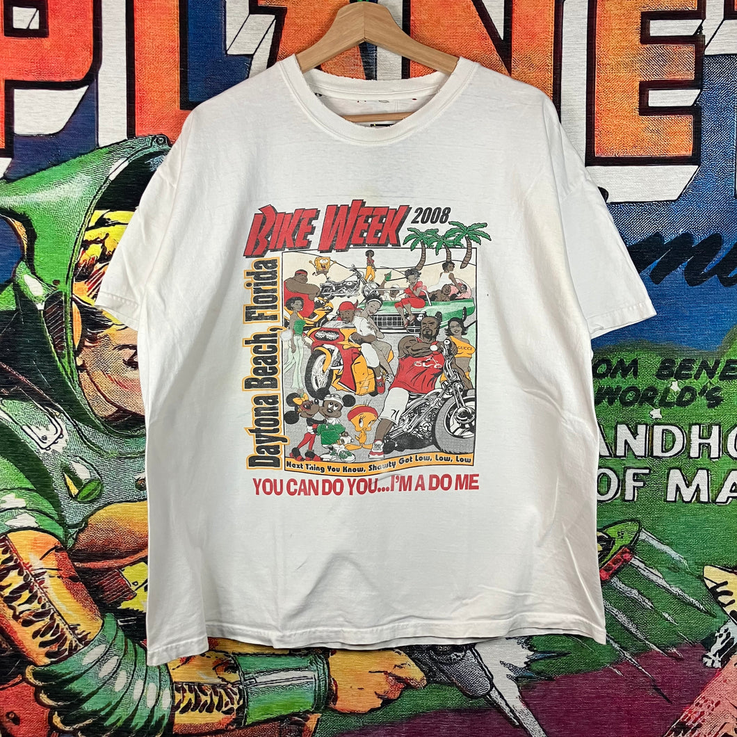 Y2K 2008 Daytona Bikeweek Tee Size XL