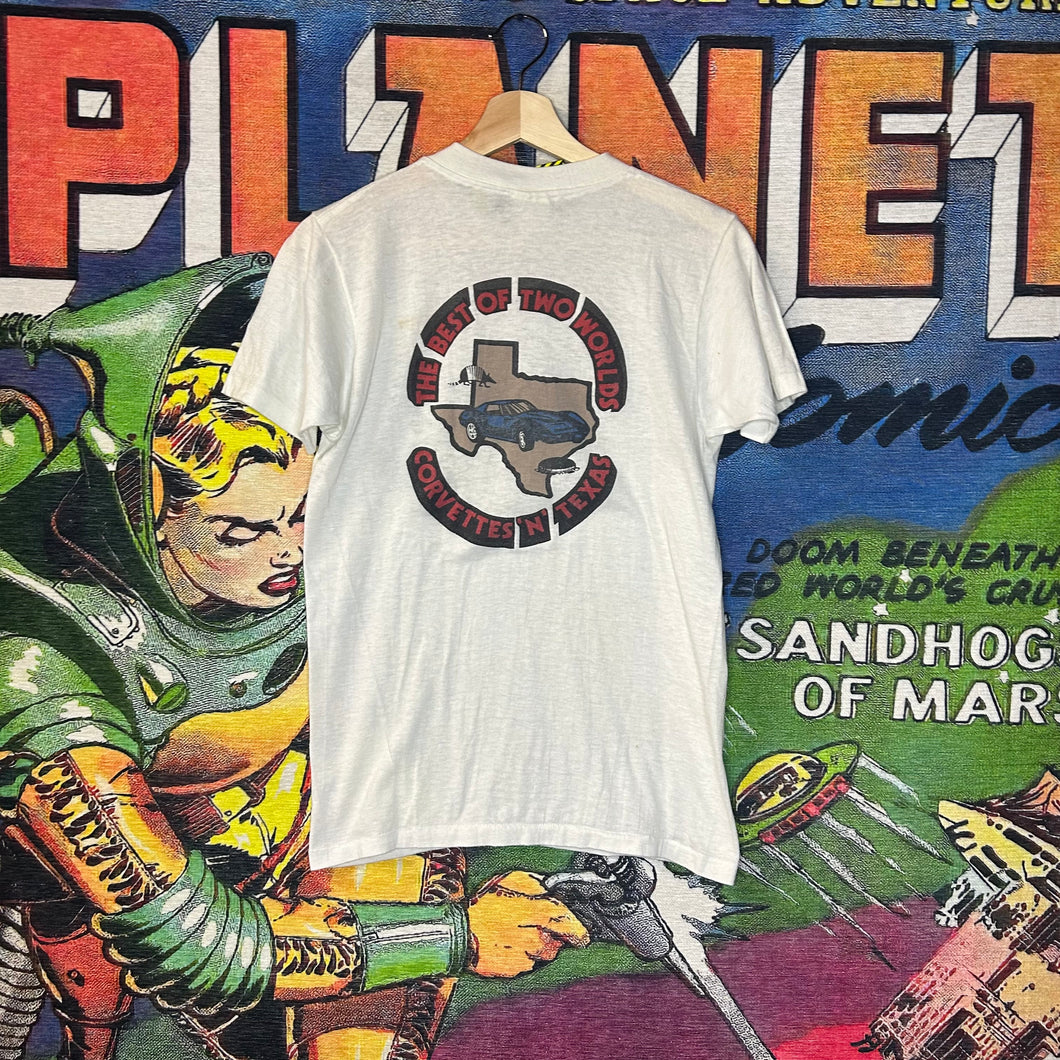 Vintage 80s Texas Corvette Tee Size Small
