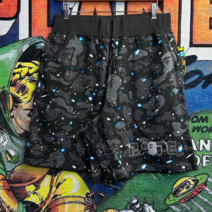 Brand New Bape Space Camo Glow in The Dark Sweat Shorts Size S