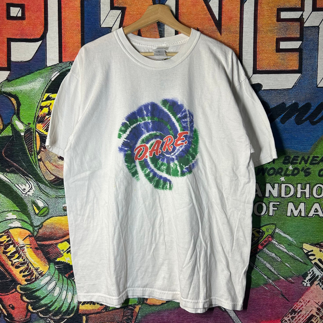 Y2K Dare Tie Dye Spiral Tee Size 2XL