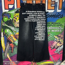 Load image into Gallery viewer, i was never included :( Text Print Baggy Jeans Size 32”
