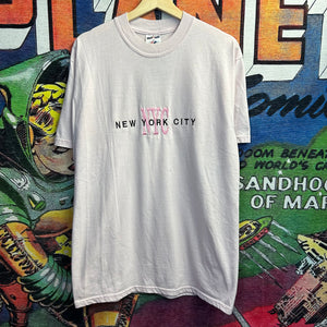 Vintage 90’s Pink New York City Embroidered Tee Size Large