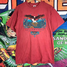 Load image into Gallery viewer, Vintage 90s Yellowstone Destination Eagle Graphic Tee Size L

