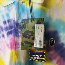 Load image into Gallery viewer, NWT Bape Tie Dye Polo Shirt Size Large
