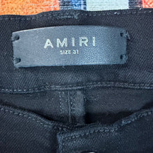Load image into Gallery viewer, Amiri Bandana Distressed Skinny Jeans Size 31”
