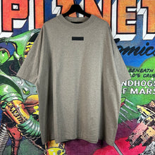 Load image into Gallery viewer, Fear Of God Essentials Logo Heather Grey S/S Tee Size M
