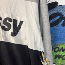 Load image into Gallery viewer, Stüssy color-blocked pullover hoodie Size Large
