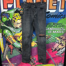 Load image into Gallery viewer, Ksubi Chitch Angst Sabbath Jeans Black Size 32”
