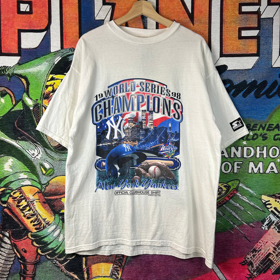 Vintage 90s 1998 NY Yankees ‘World Series Champions’ Graphic Tee Size L