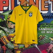 Load image into Gallery viewer, Nike Brazil 2014 home soccer jersey Size Small
