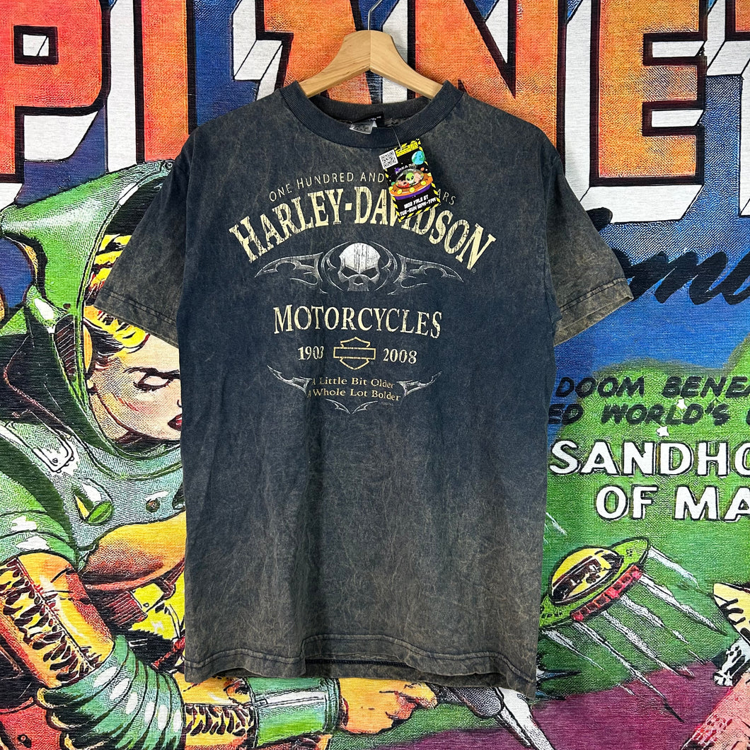 Y2K Harley Davidson Skull Tee Size Medium