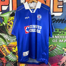 Load image into Gallery viewer, Early 2000&#39;s Cruz Azul Fila Soccer Jersey Size Medium
