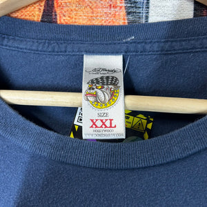 Y2K Ed Hardy Eagle Tattoo Long Sleeve Tee Size 2XL