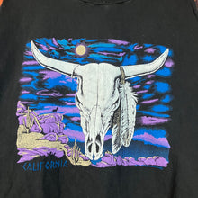 Load image into Gallery viewer, Vintage 90s Cow Skull California Tee Size 2XL
