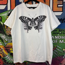 Load image into Gallery viewer, Who Decides War by Ev Bravado Duofly Butterfly-Print Tee Size XL
