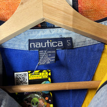 Load image into Gallery viewer, Y2K Nautica Diagonal Striped Polo  Size Large
