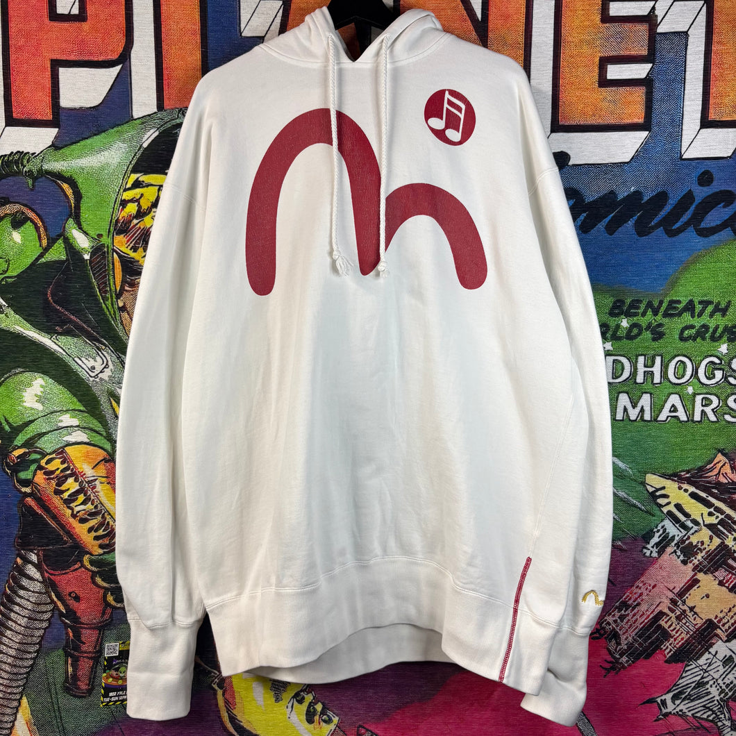 Y2K Evisu Hoodie Size 2XL