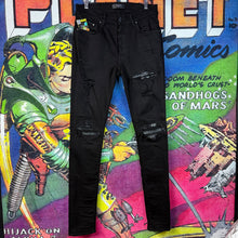Load image into Gallery viewer, Amiri Bandana Distressed Skinny Jeans Size 31”
