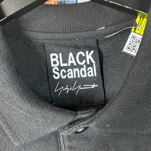 Black Scandal Yohji Yamamoto Polo Shirt Size L
