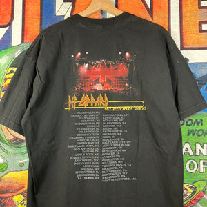 Vintage Y2K Def Leppard ‘Euphoria 2000’ Band Tee Size XL