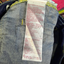 Load image into Gallery viewer, Marni Fuzzy Mohair Knit Patchwork Jean Shorts Size 36” CUTOFFS

