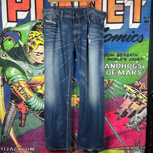 Load image into Gallery viewer, Diesel Faded Straight Leg Jeans Size 38”
