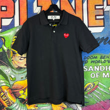 Load image into Gallery viewer, CDG PLAY Black Polo Shirt Size Large
