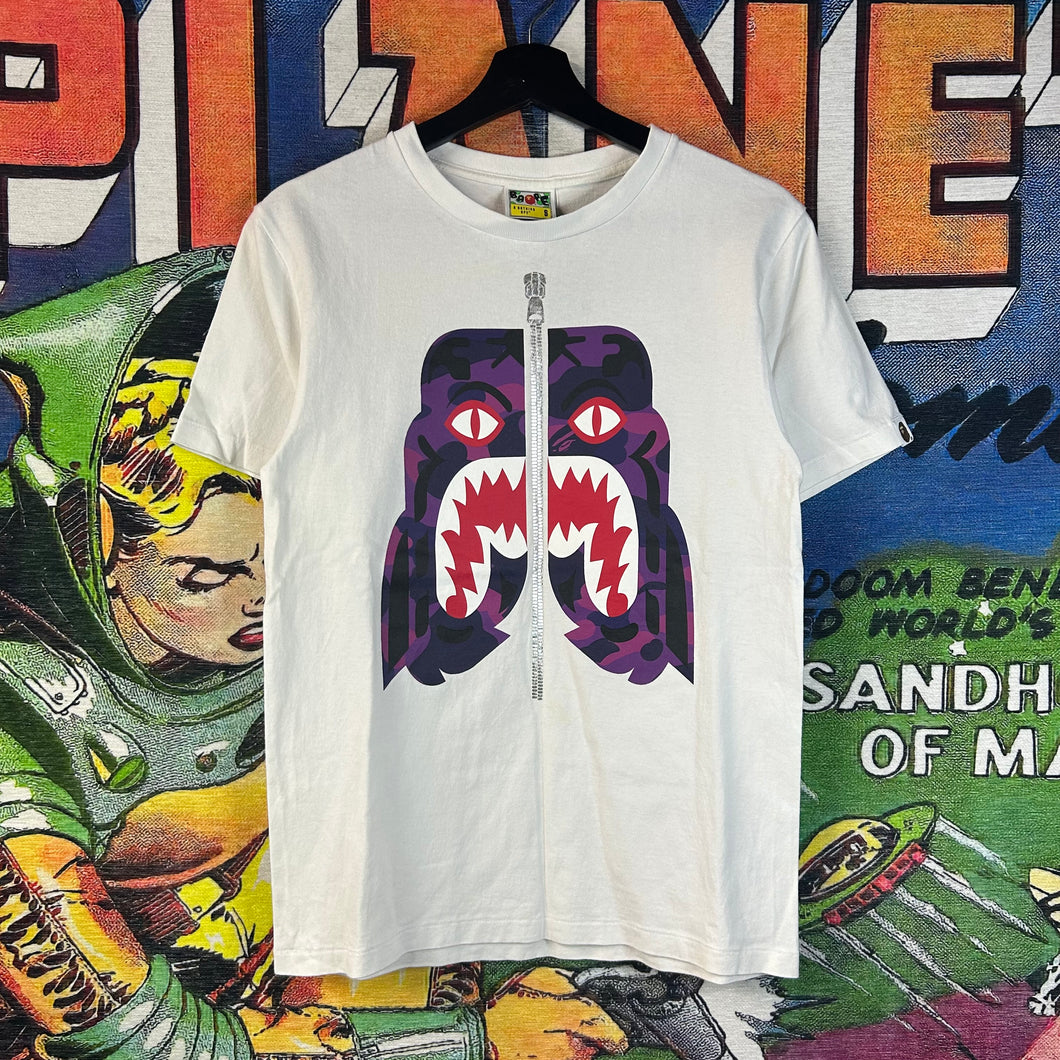 Bape Tiger Zipper Tee Size Small