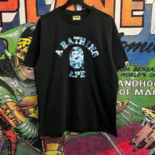 Load image into Gallery viewer, Bape College Style Light Blue Camo Tee Size Large
