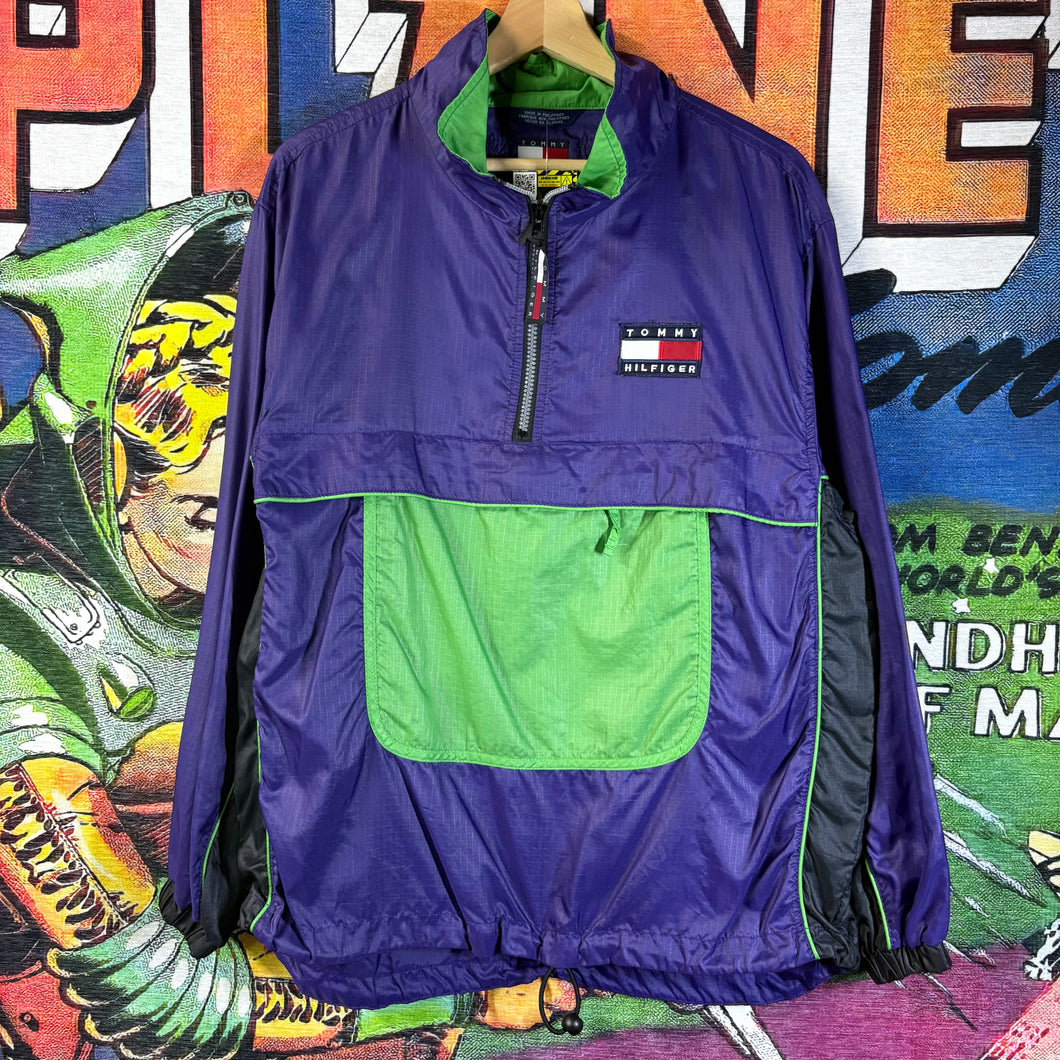 Vintage 90s Tommy Hilfiger color block WindBreaker Jacket