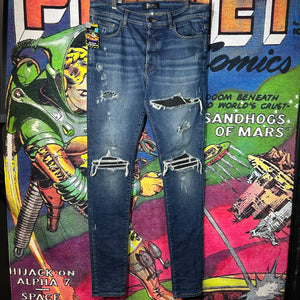 Amiri Ripped Biker Skinny Jeans Size 36”