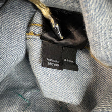 Load image into Gallery viewer, Amiri Chemist Star Trucker Denim Jacket Teal Size Medium
