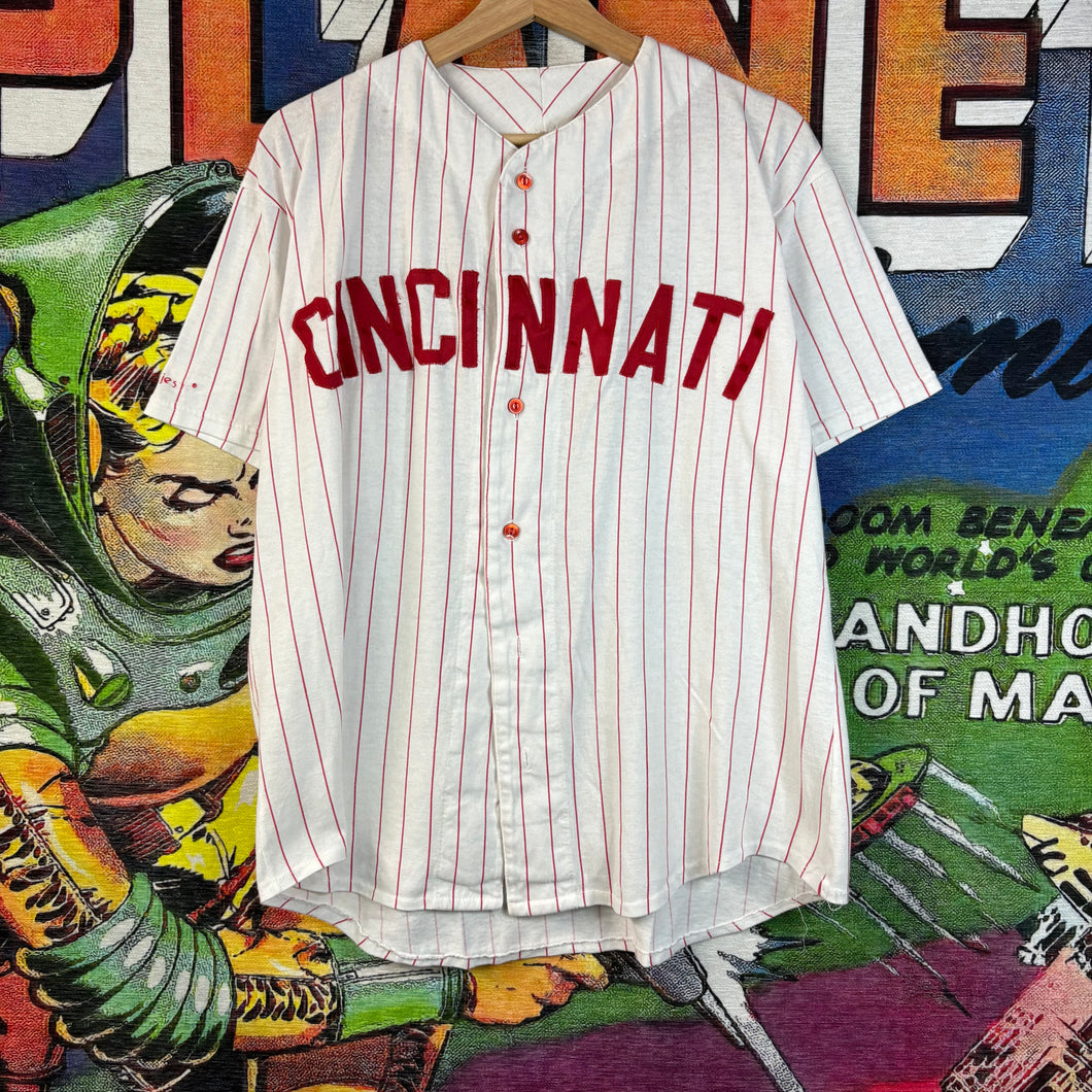 80's Cincinnati Reds Baseball Jersey Size Large