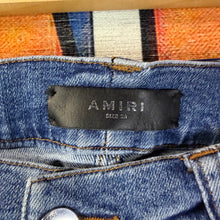 Load image into Gallery viewer, Amiri Ripped Blue Jeans Size 36”
